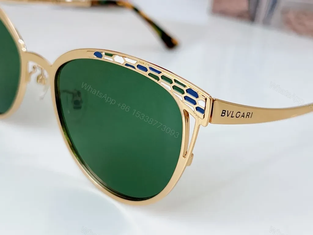 View 7 of Chic Metal Sunglasses with Gradient Lenses and Texture