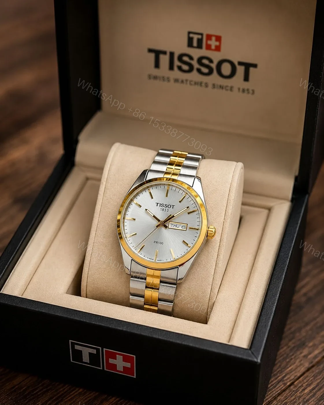 View 4 of Tissot PR100 Gold Day & Date