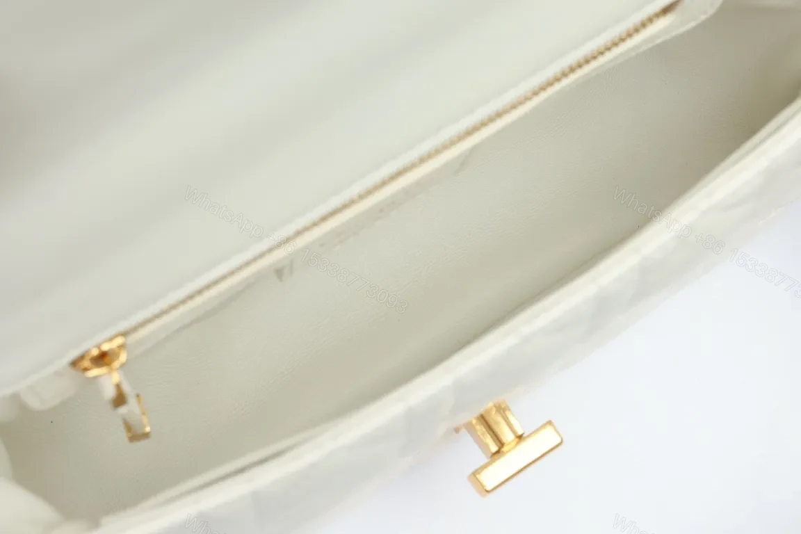 View 8 of Quilted Mini Bag with Gold Hardware, Luxe Style, Crossbody versatility