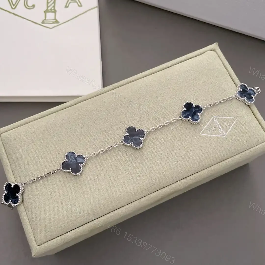 View 16 of 高仿首飾VanCleef&Arpels*RP7S400彼得石白金手鏈