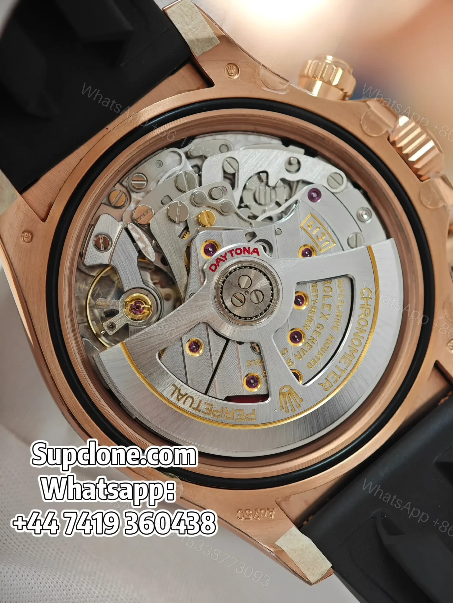 View 4 of Rolex Daytona Super Clone M126515LN-0006 Rose Gold 4131 Movement