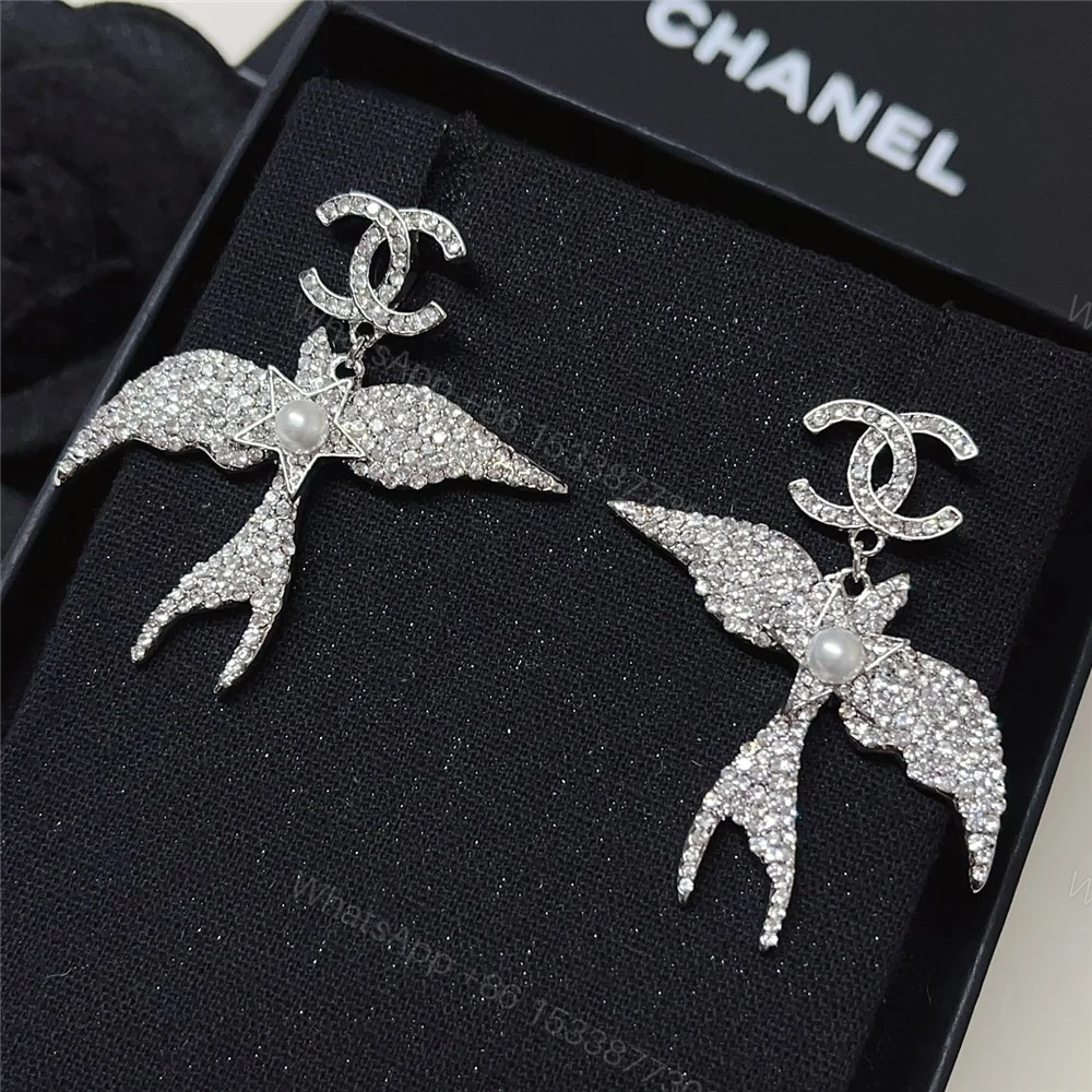 View 2 of CHANEL PENDANT EARRINGS GLASS PEARLS SILVER ABF754 B20575 U0940