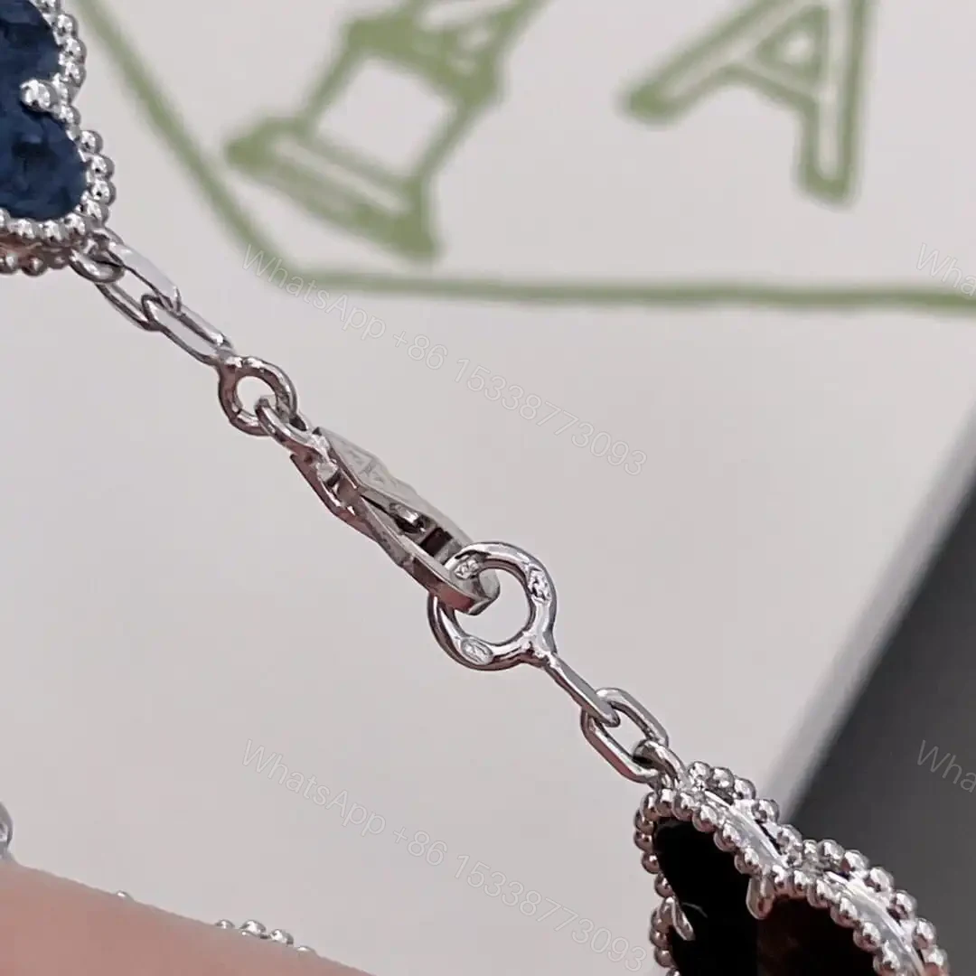 View 17 of 高仿首飾VanCleef&Arpels*RP7S400彼得石白金手鏈