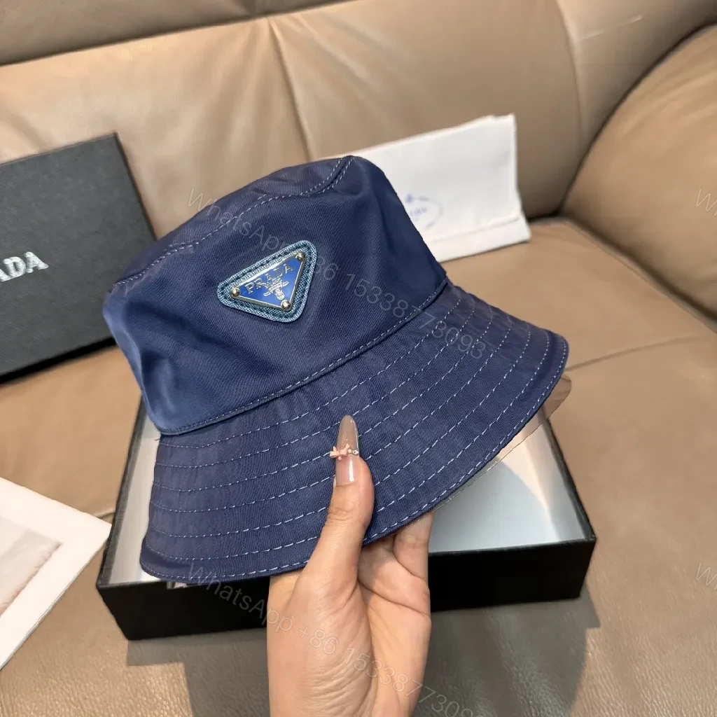 View 3 of Navy Nylon Bucket Hat – Structured, Subtle Luxury, Packable