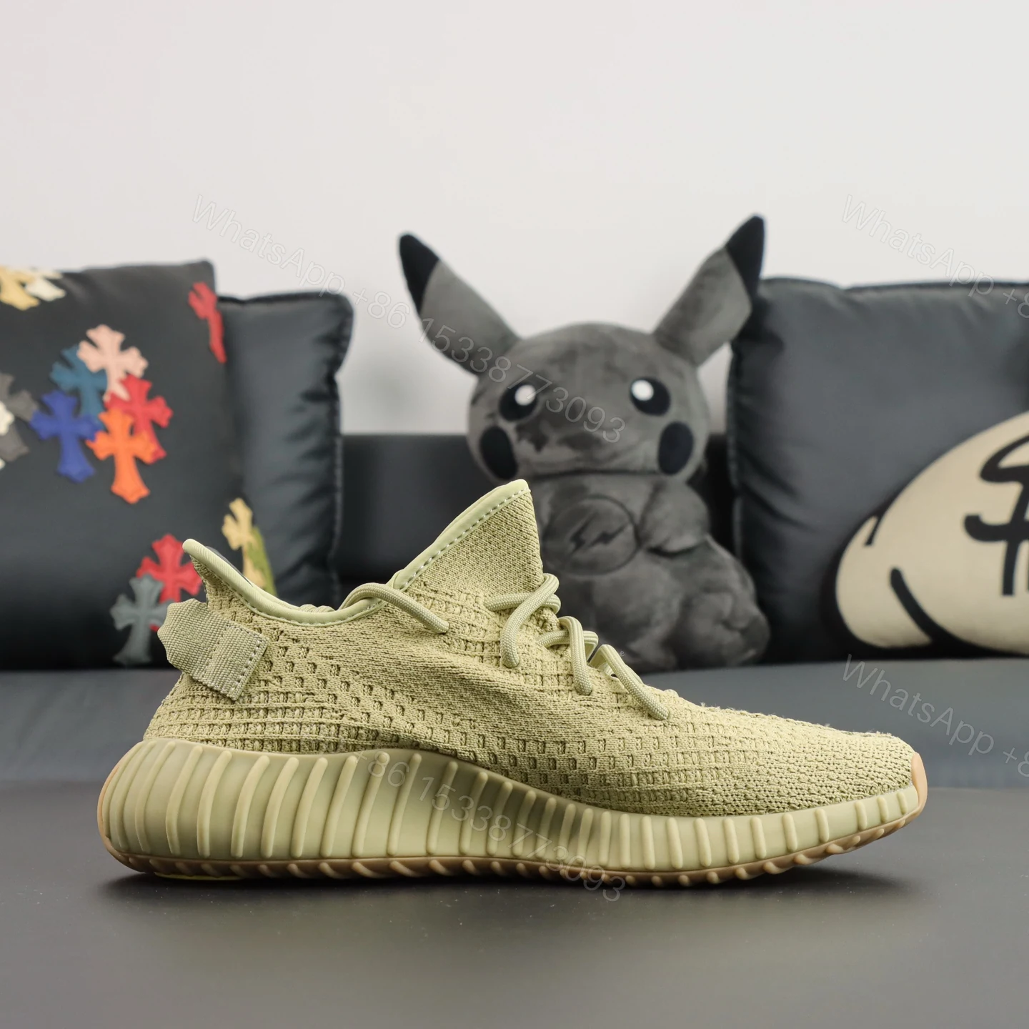 View 2 of Yeezy Boost 350 V2 Sulfur Reps