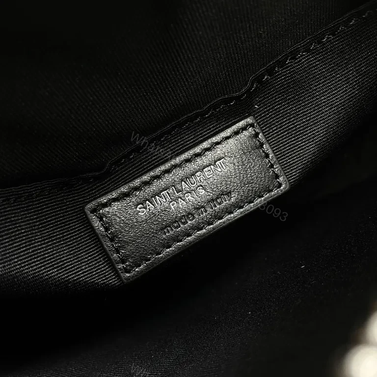 View 4 of Structured Mini Bag: Silver Chain, YSL-Inspired Luxe