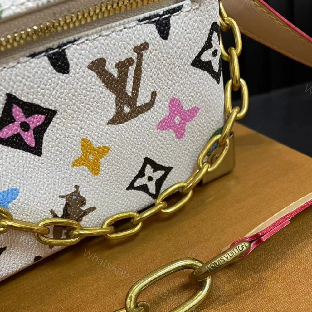 View 5 of Louis Vuitton Mini Soft Trunk Monogram Craggy Coated Canvas Vanilla 18Cm M25132