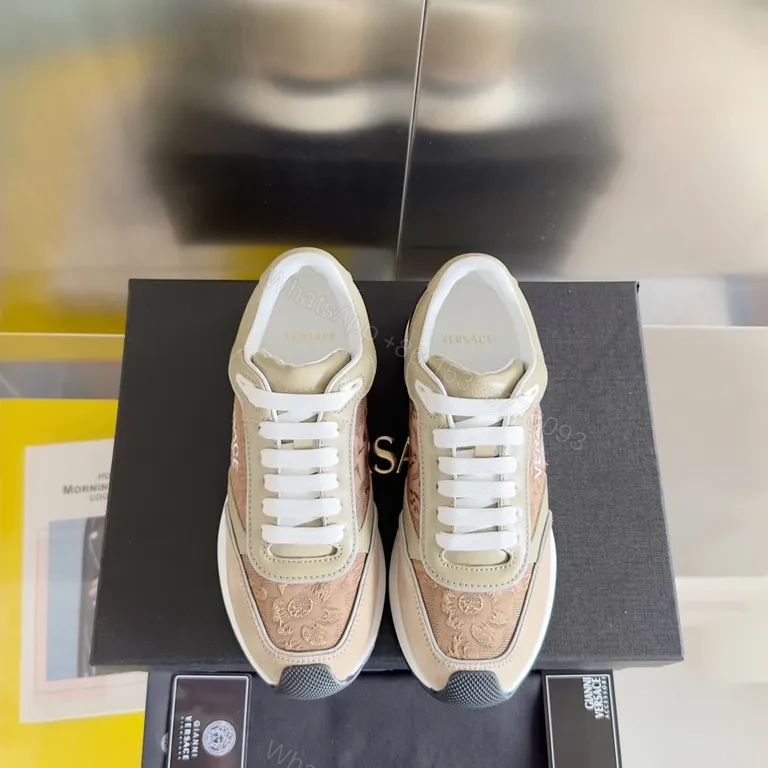 Versace-Inspired Luxury Sneakers: Embellished Comfort — view 1