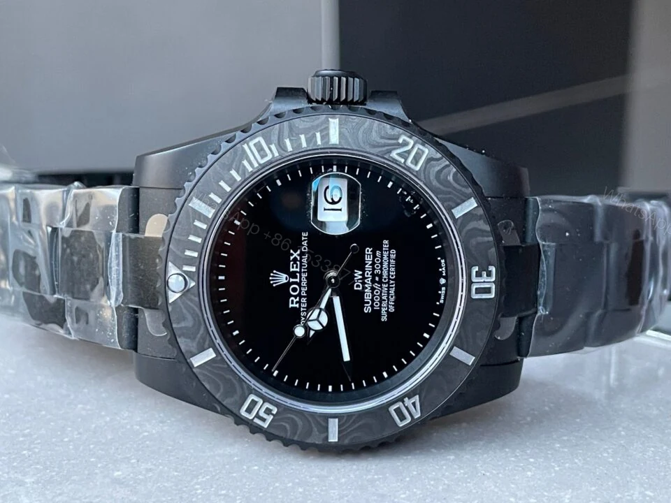 View 13 of VSF FACTORY 1:1 Rolex Submariner DiW 904L DLC Graduated Blue Dial VS3135