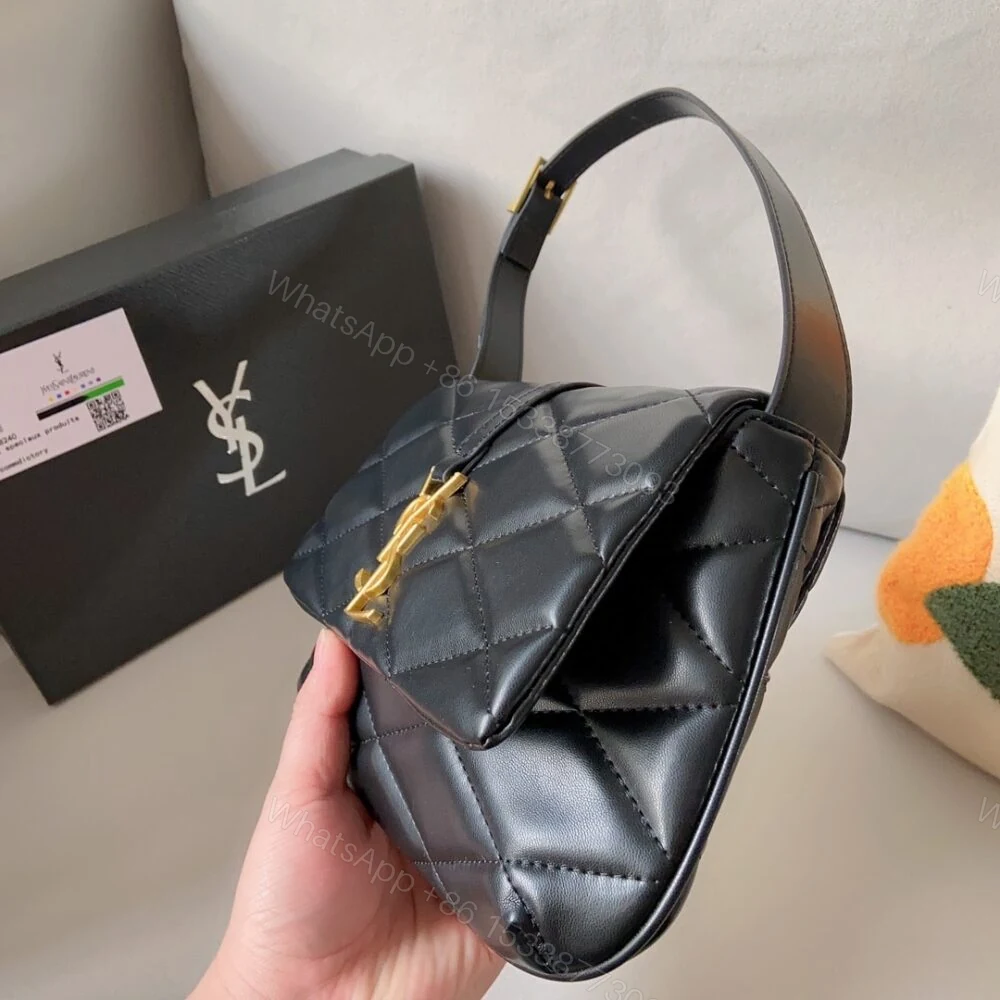 View 5 of Saint Laurent Le 57 Quilted Shoulder Bag Black 21Cm