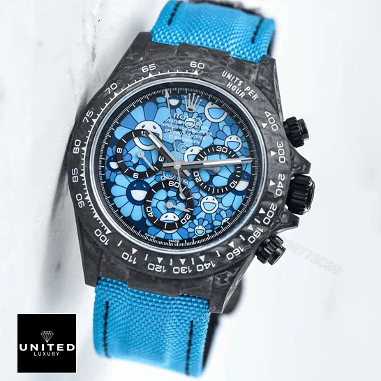 View 6 of Rolex Daytona Cosmograph Blue Sun Flower Pattern Dial Replica