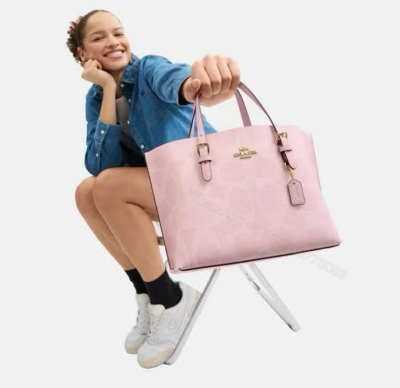 View 6 of FIRST COPY Coach Mollie 25 Pink Edition Handbag