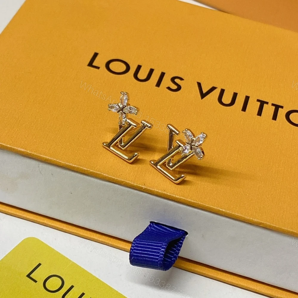 View 2 of LOUIS VUITTON LV ICONIC FLOWER EARRINGS GOLD M02116