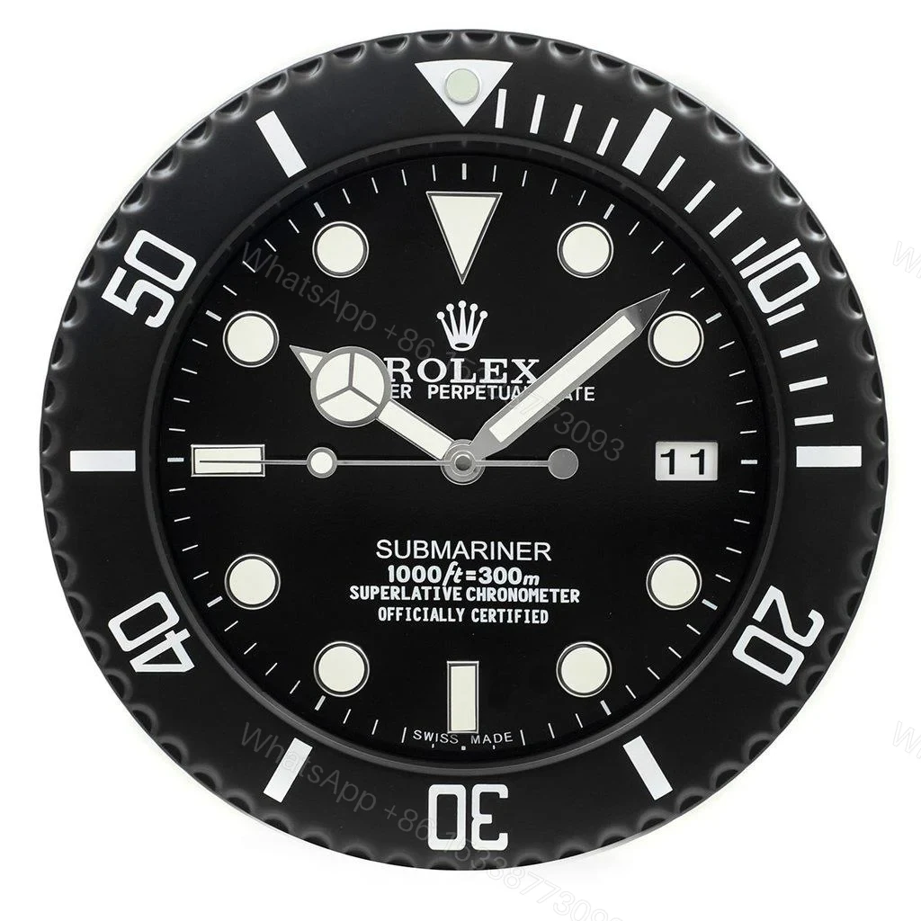 View 2 of ROLEX WALL CLOCK – SUBMARINER BLACK