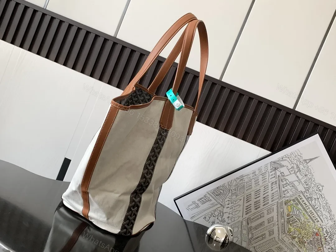View 4 of Canvas-Trim Tote: Signature Pattern, Everyday Utility