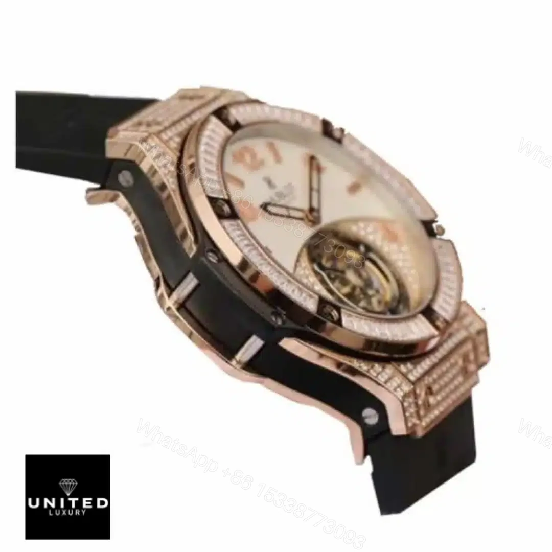View 5 of Hublot Gold Diamond Replica