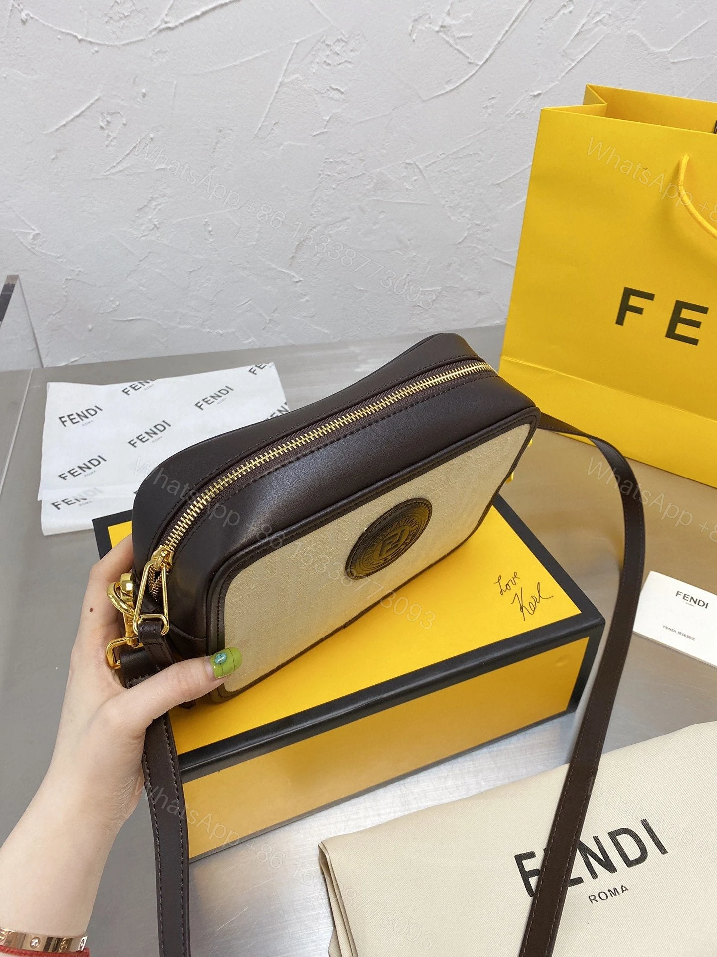 View 2 of Fendi Camera Case Monogram / Canvas