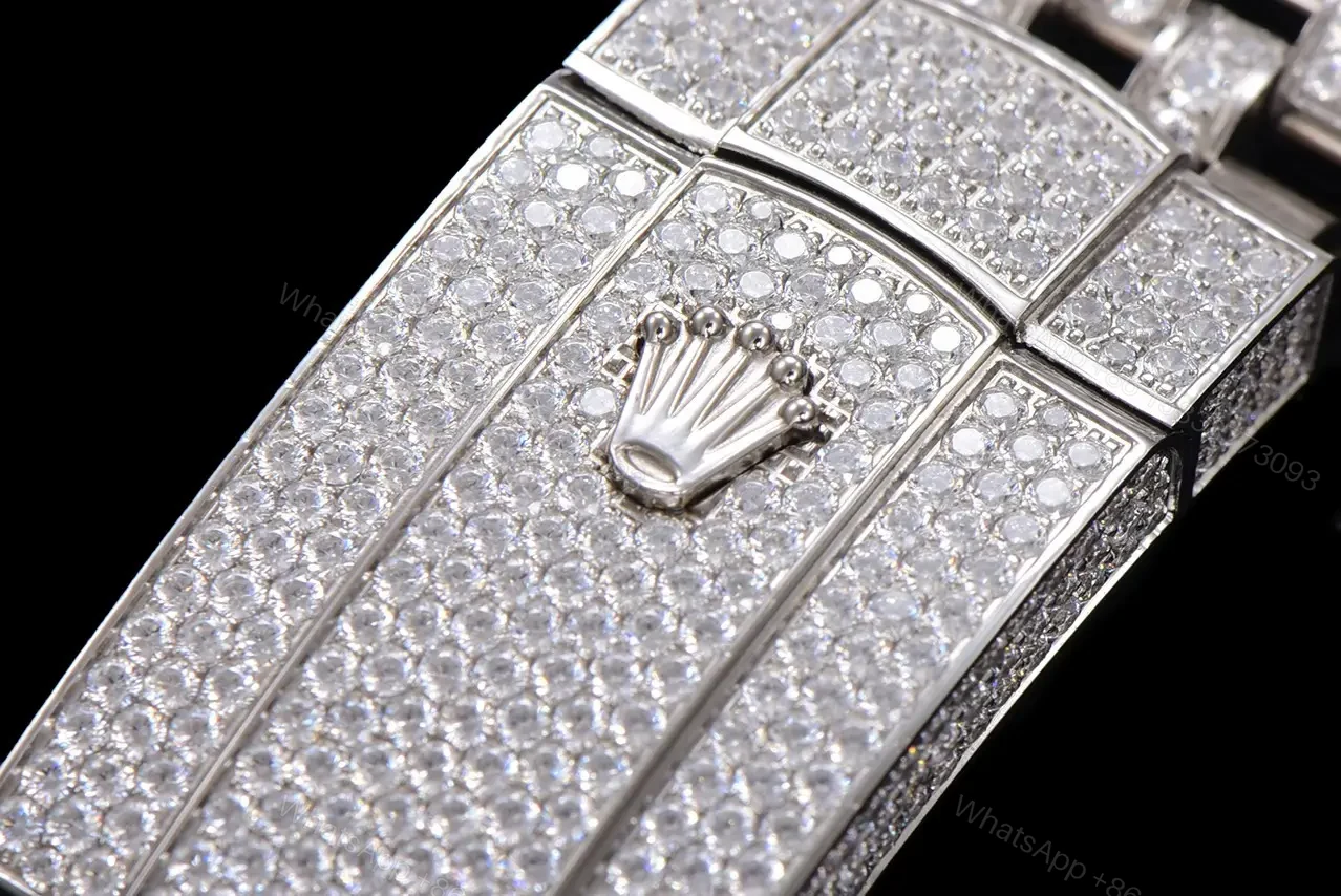 View 8 of Rolex Datejust Iced Black Dial Special Diamond Edition 41mm 126300-0007