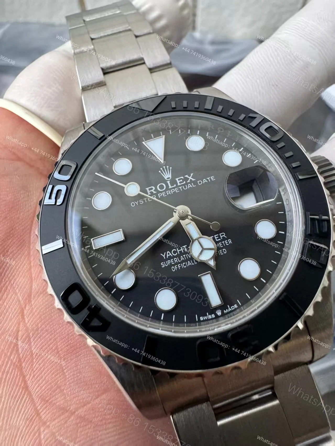 View 8 of Rolex Yacht-Master M226627-0001 1:1 Replica 42MM Titanium 3235 Movement Super Clone Watch