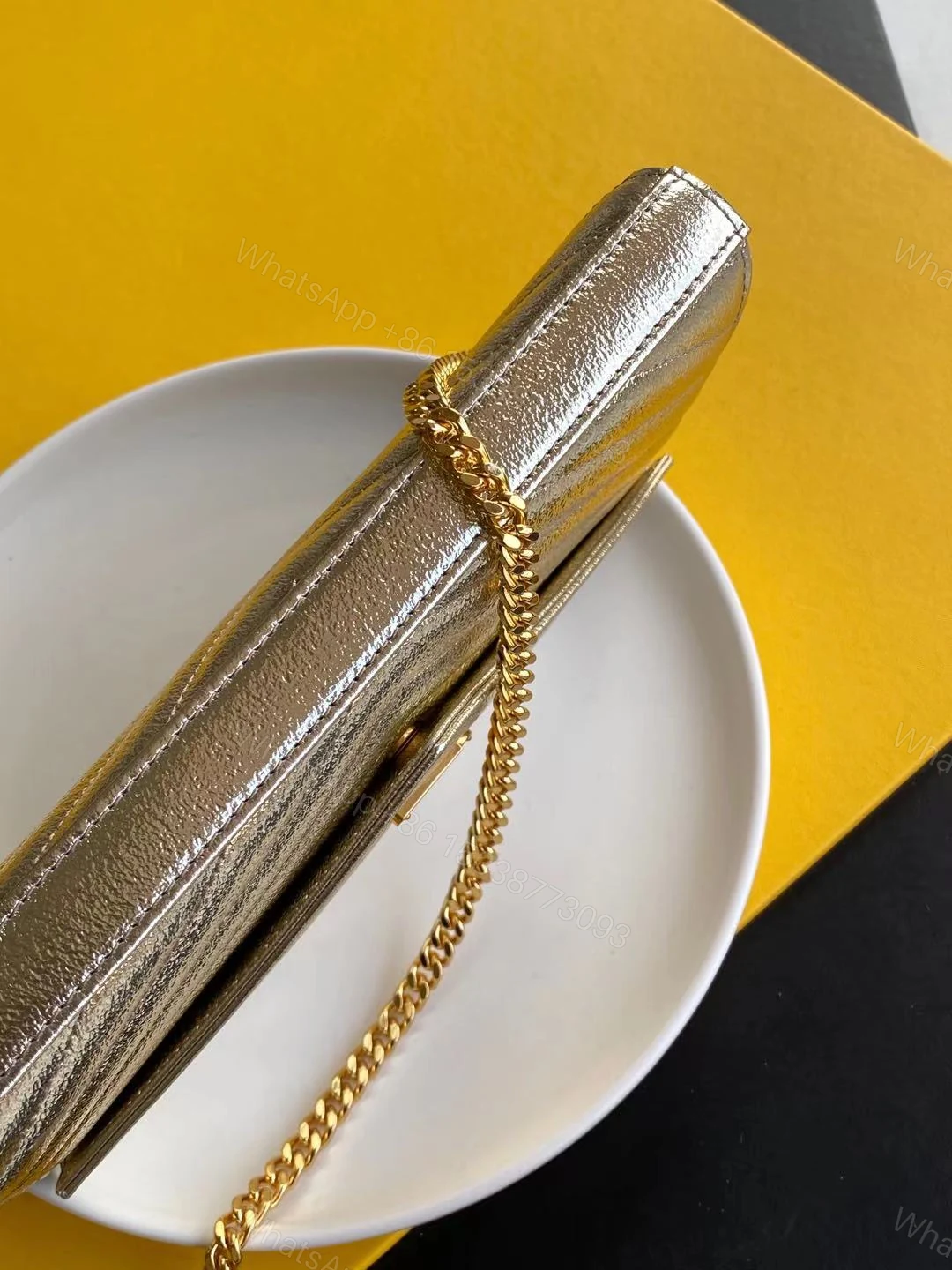 View 6 of Ysl Gold Clutch Ysl Sling Bag