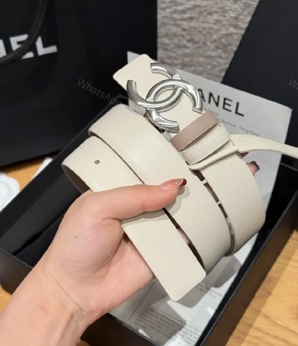 View 3 of Ivory Leather Belt Bag - Minimalist Silver Hardware Tote