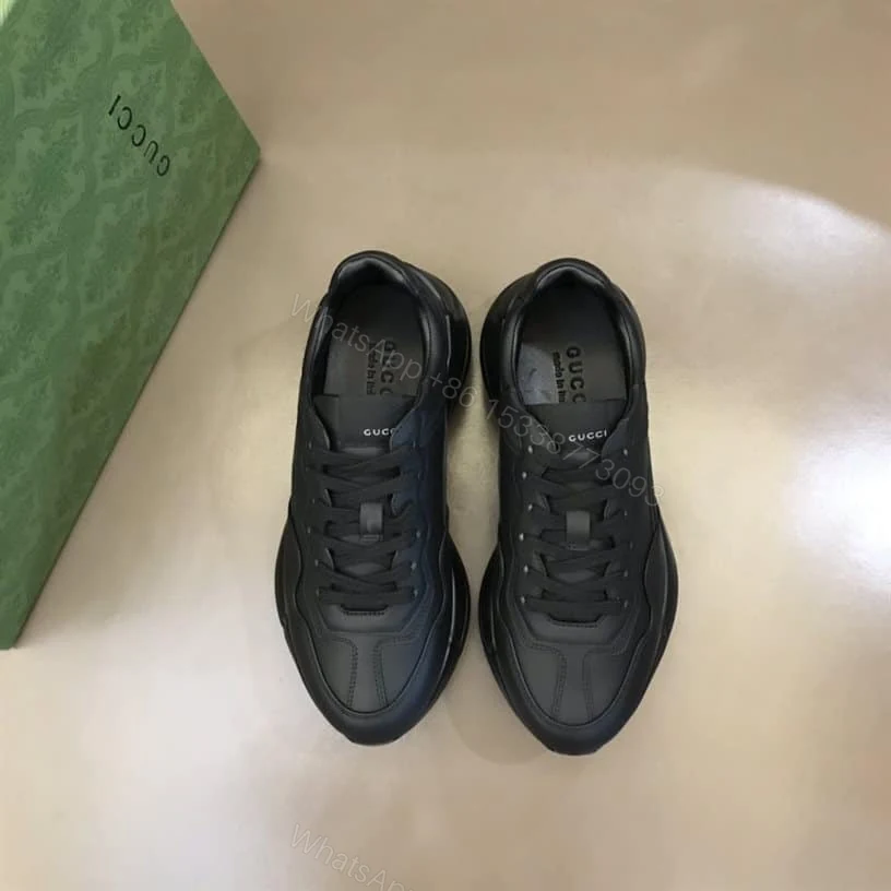 View 6 of Gucci Rhyton Low Top Sneakers In Black – GC125