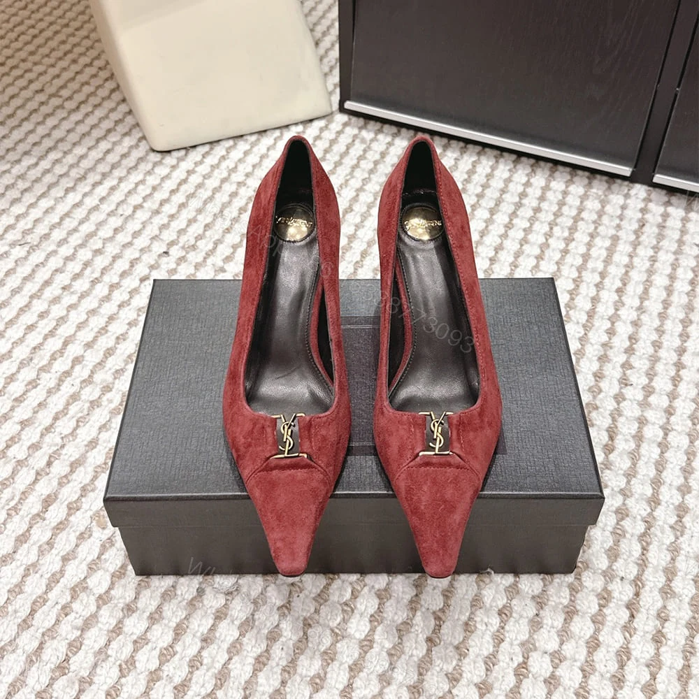 View 3 of YSL BABYLONE BRETEUIL pumps in suede