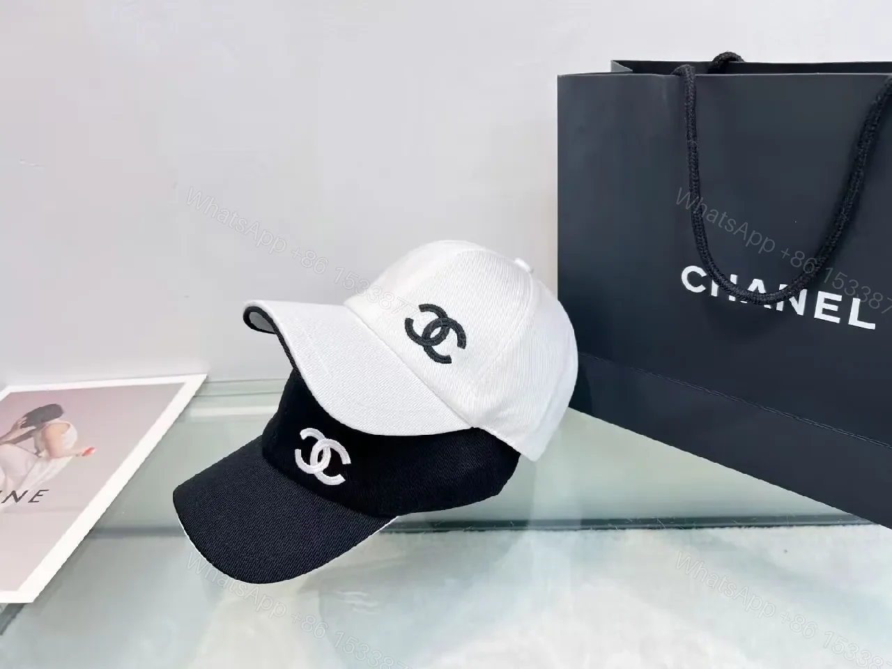 View 2 of Chic Canvas Cap: Premium Cotton, Logo-Embroidered, Everyday Luxury Cap