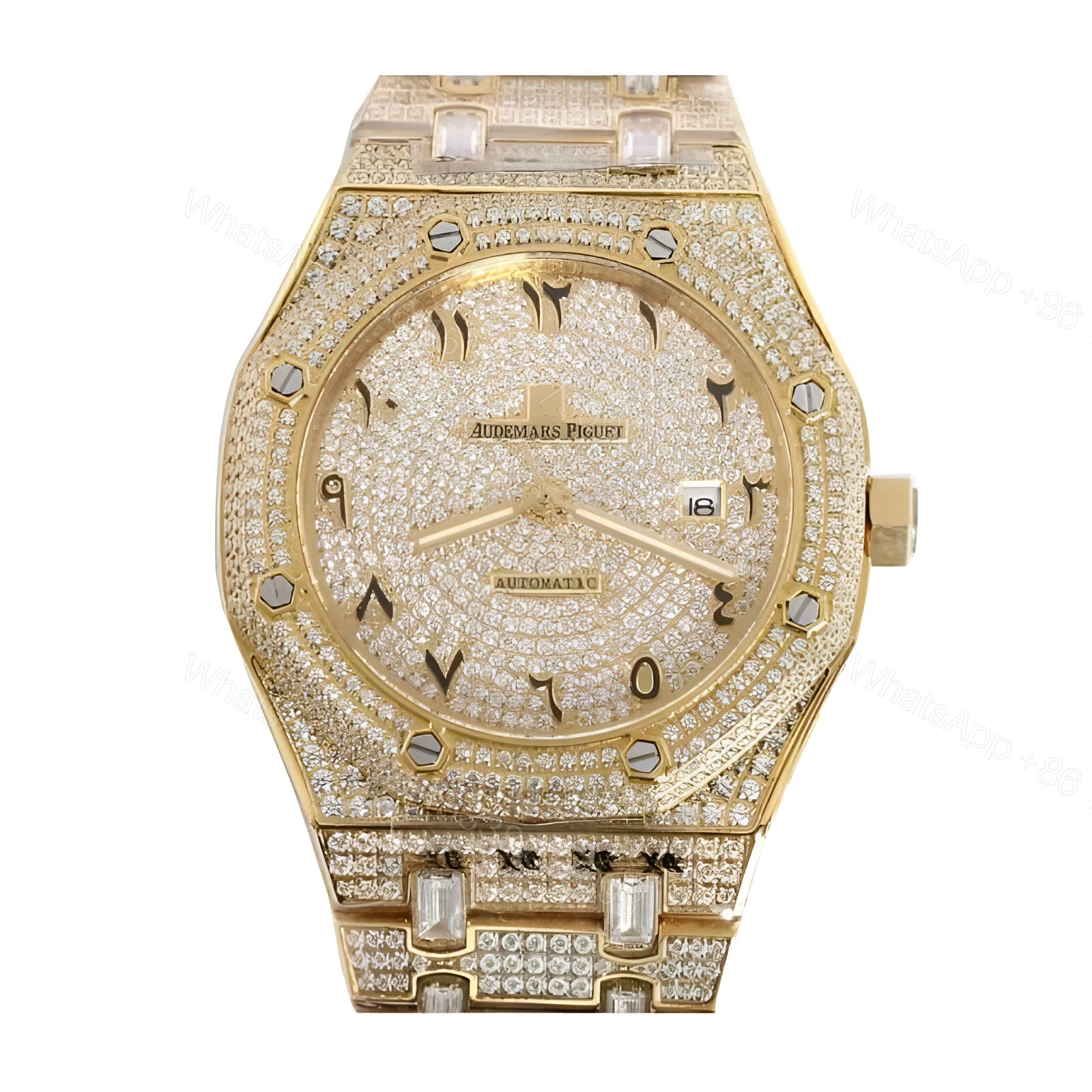 Audemars Piguet Gold Diamond Replica — view 1