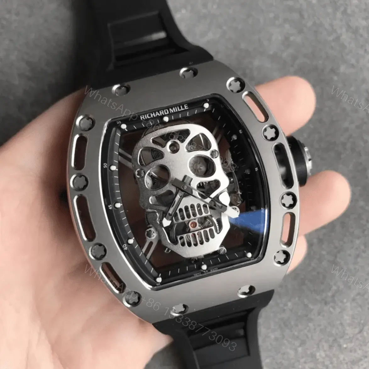 View 8 of Richard Mille Swiss Clone – RM052 Skeleton Tourbillon Movement