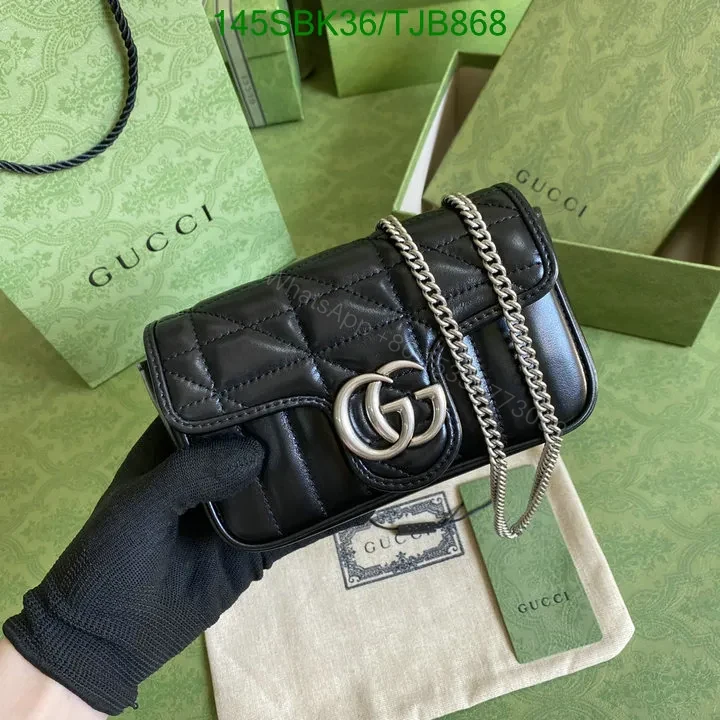 View 3 of Gucci Super Mini Bag in Blue Matelassé Chevron Leather with Silver-Toned Hardware 496474