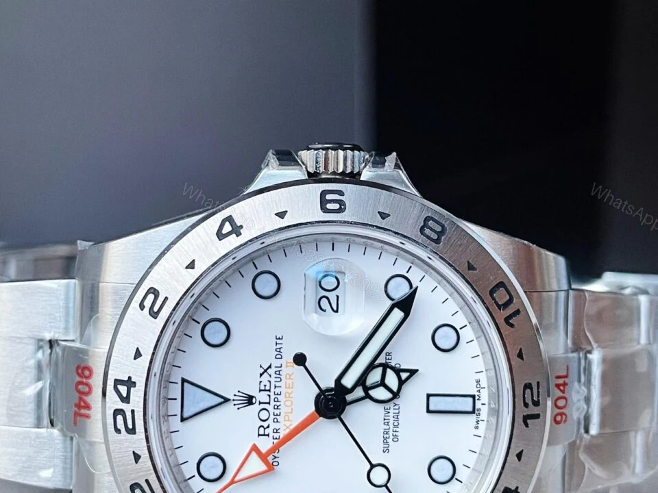 View 6 of GMF Factory 1:1 Rolex EXPLORER II 42MM 216570 WHITE 904L SS BEST EDITION WHITE DIAL A3186