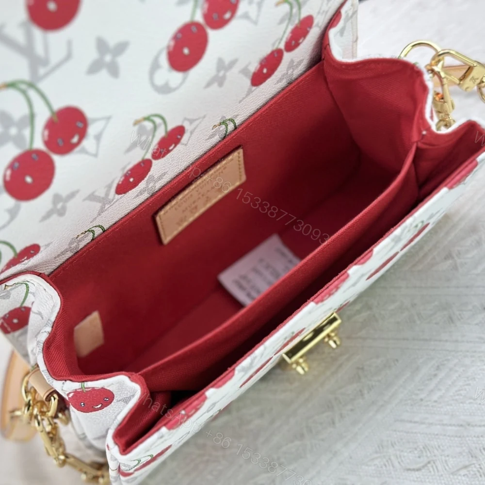 View 6 of Louis Vuitton X Murakami Pochette Métis East West Monogram Cherry White 21Cm M14231