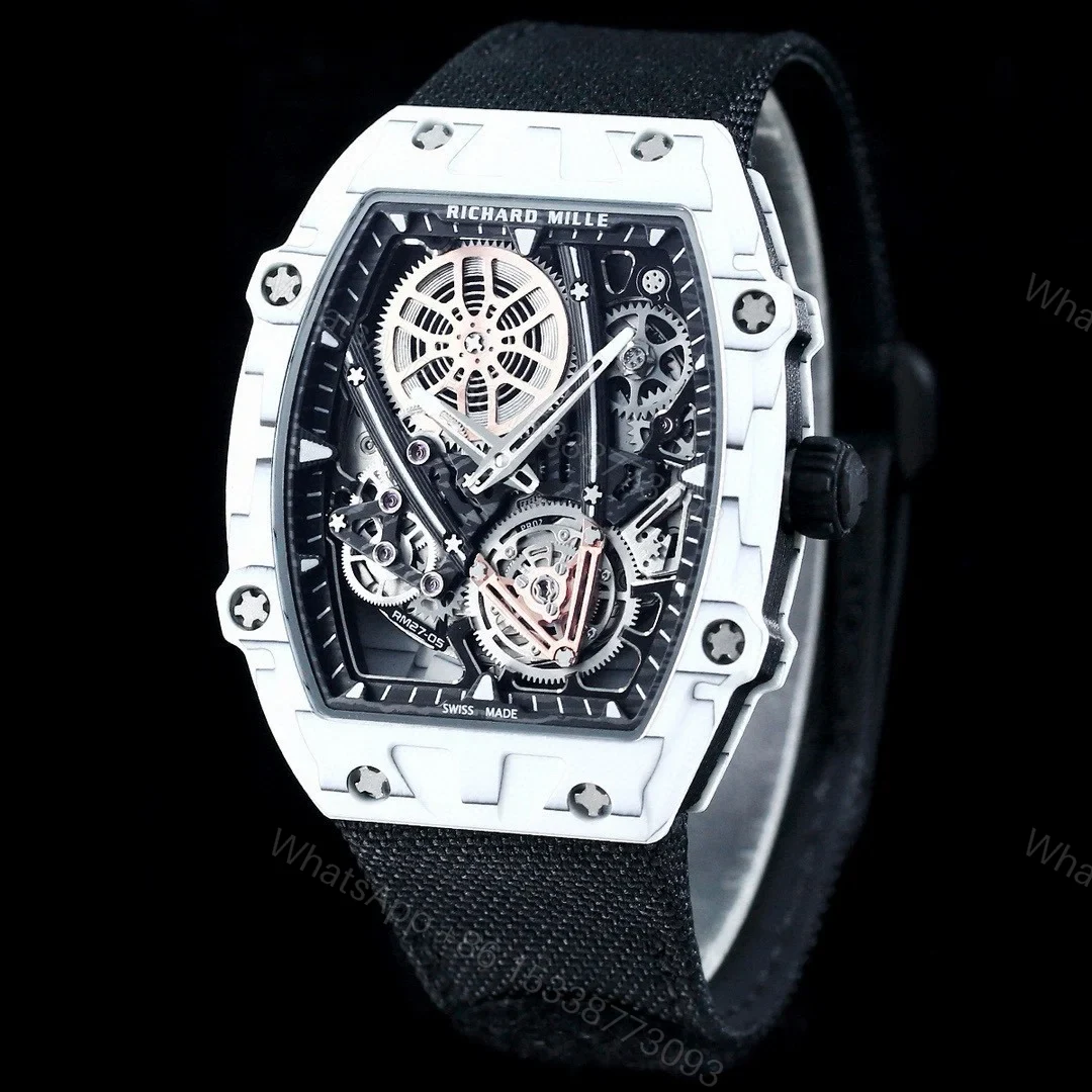 View 2 of Richard Mille RM27-05 Rafael Nadal Flying Tourbillon Watch Black Strap Steel Bezel Ultra Light Carbon TPT Premium Edition RM-RM27-05-RN-BLK-ST-FLT