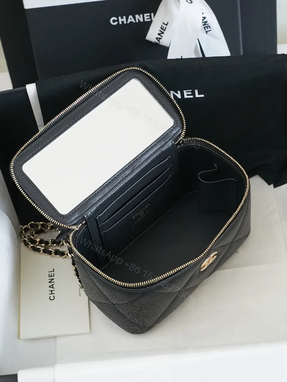 View 7 of Quilted Mini Crossbody: Luxe Texture, Gold Hardware, Compact Style