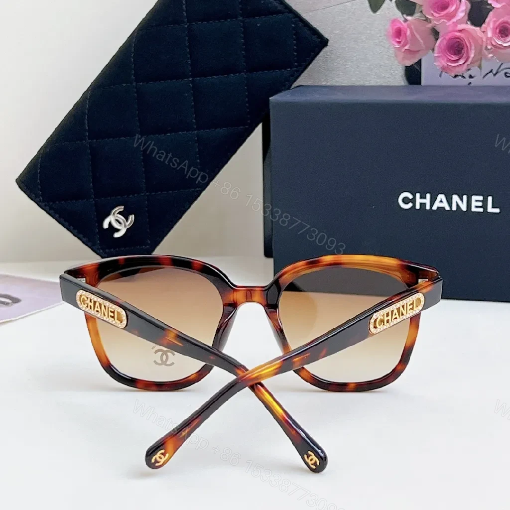 View 7 of Bold Black Sunglasses with Gold-Accent Luxury Detail (Sunglasses)