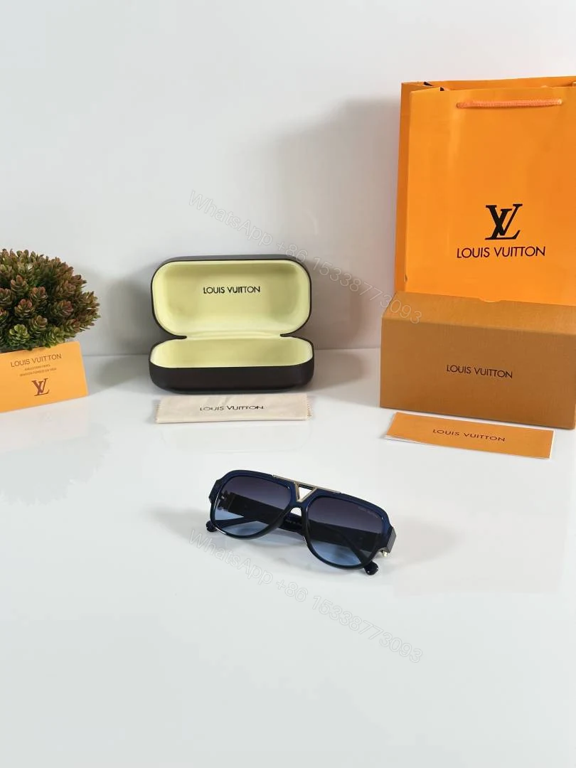 View 4 of First Copy Louis Vuitton 105 Blue Sunglasses