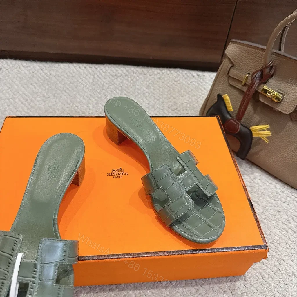 View 9 of Lux Textured Leather Slides: Premium Comfort Footwear
