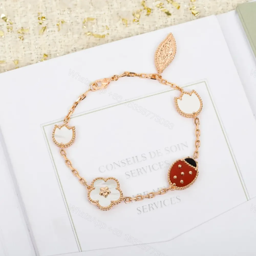 高仿首飾VanCleef&Arpels*RP7RR00瓢蟲花朵手鏈 — view 1