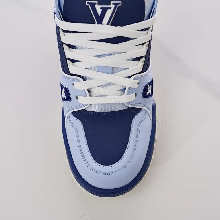 View 2 of Louis Vuitton Luxe High-Top Sneakers: Modern Comfort & Texture