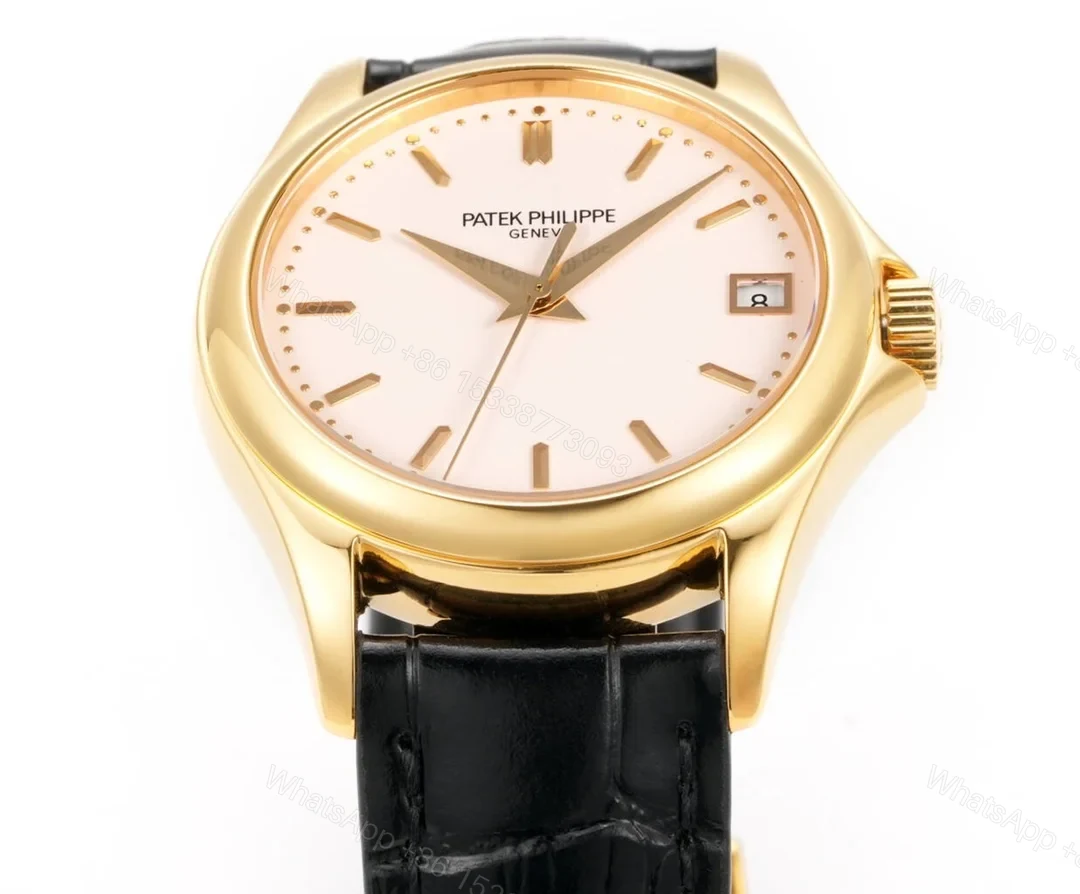 View 4 of Patek Philippe Calatrava 5127 Classic Dress Watch 37mm Leather Strap Edition RG-PP-5127-CALATRAVA-37-LT
