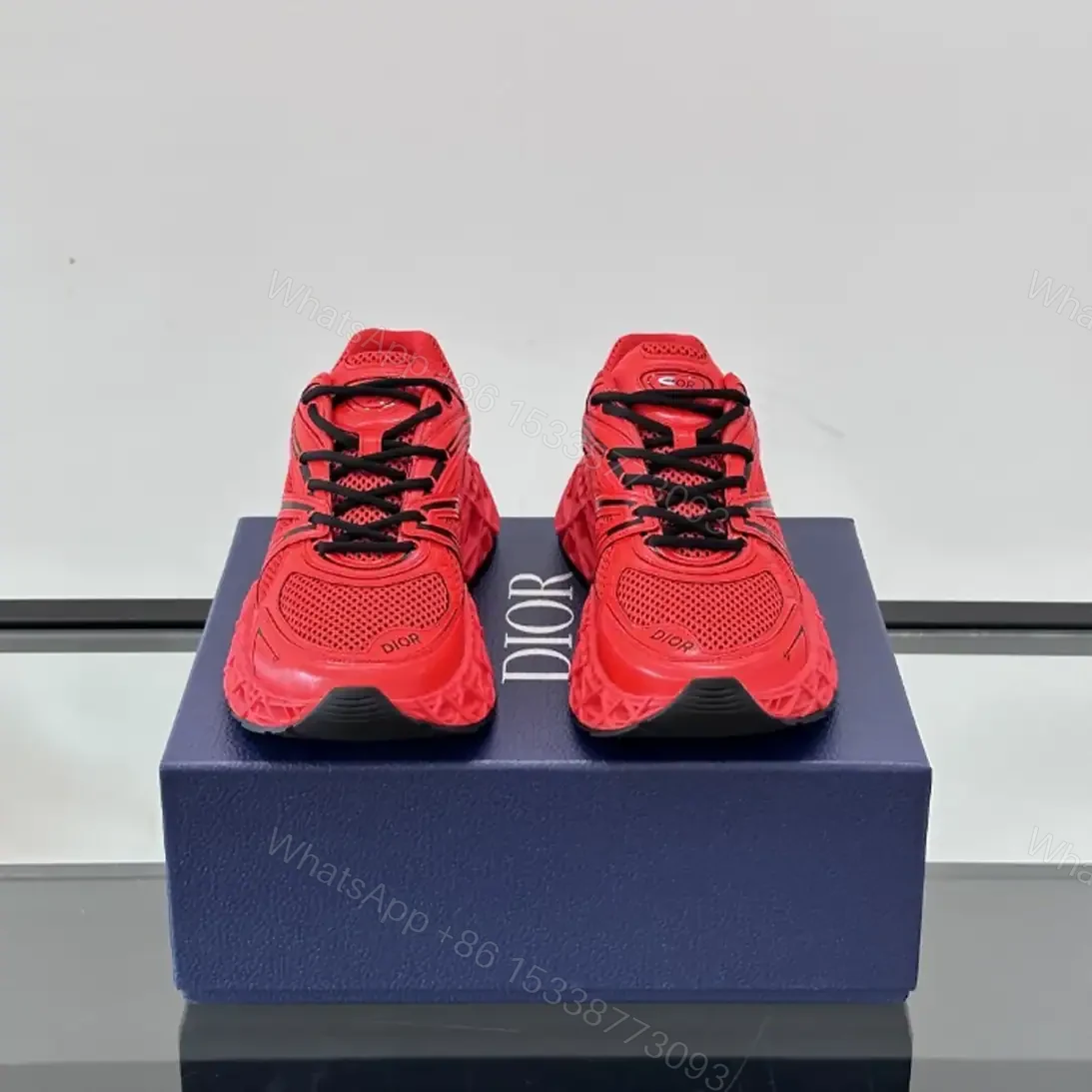 View 3 of DIOR B35 NXXT-SNEAKERS IN RED – CD235