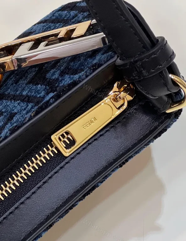 View 2 of Distinct Monogram Canvas Shoulder Bag with Signature Hardware