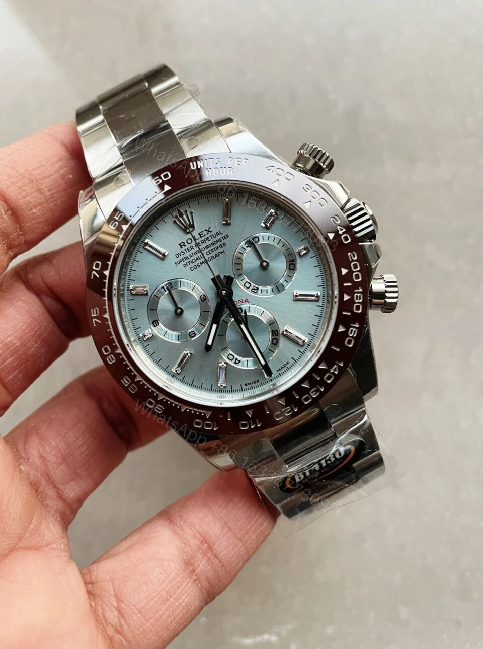 View 3 of BTF factory 1:1 Rolex Daytona 116506 Brown Ceramic Best Edition Ice Blue Dial Crystal Marker SA4130 V2