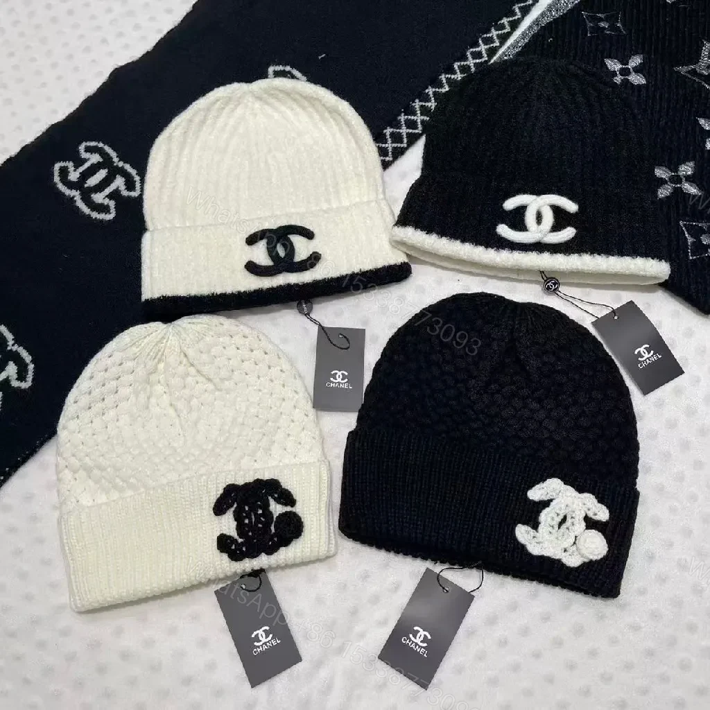 View 3 of Black + Knit + Beanie + Subtle Logo + Beanie