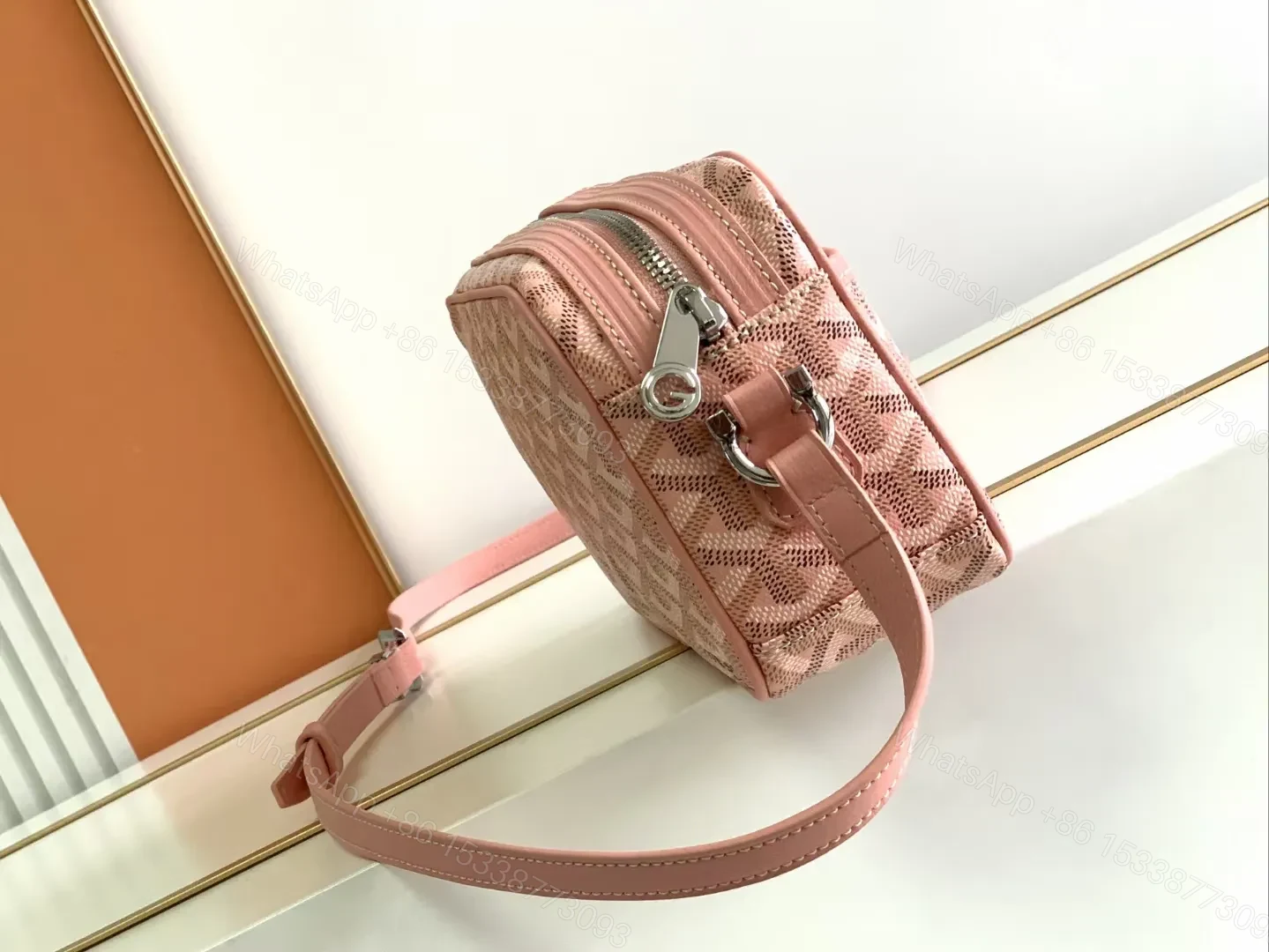 View 2 of GOYARD Goyardine Sac Cap Vert Pink 1134560