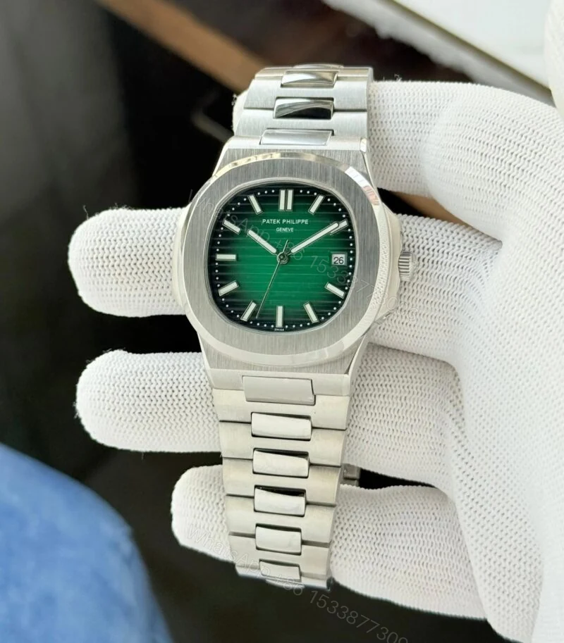 View 3 of Patek Philippe Nautilus Green Dial 42mm Automatic