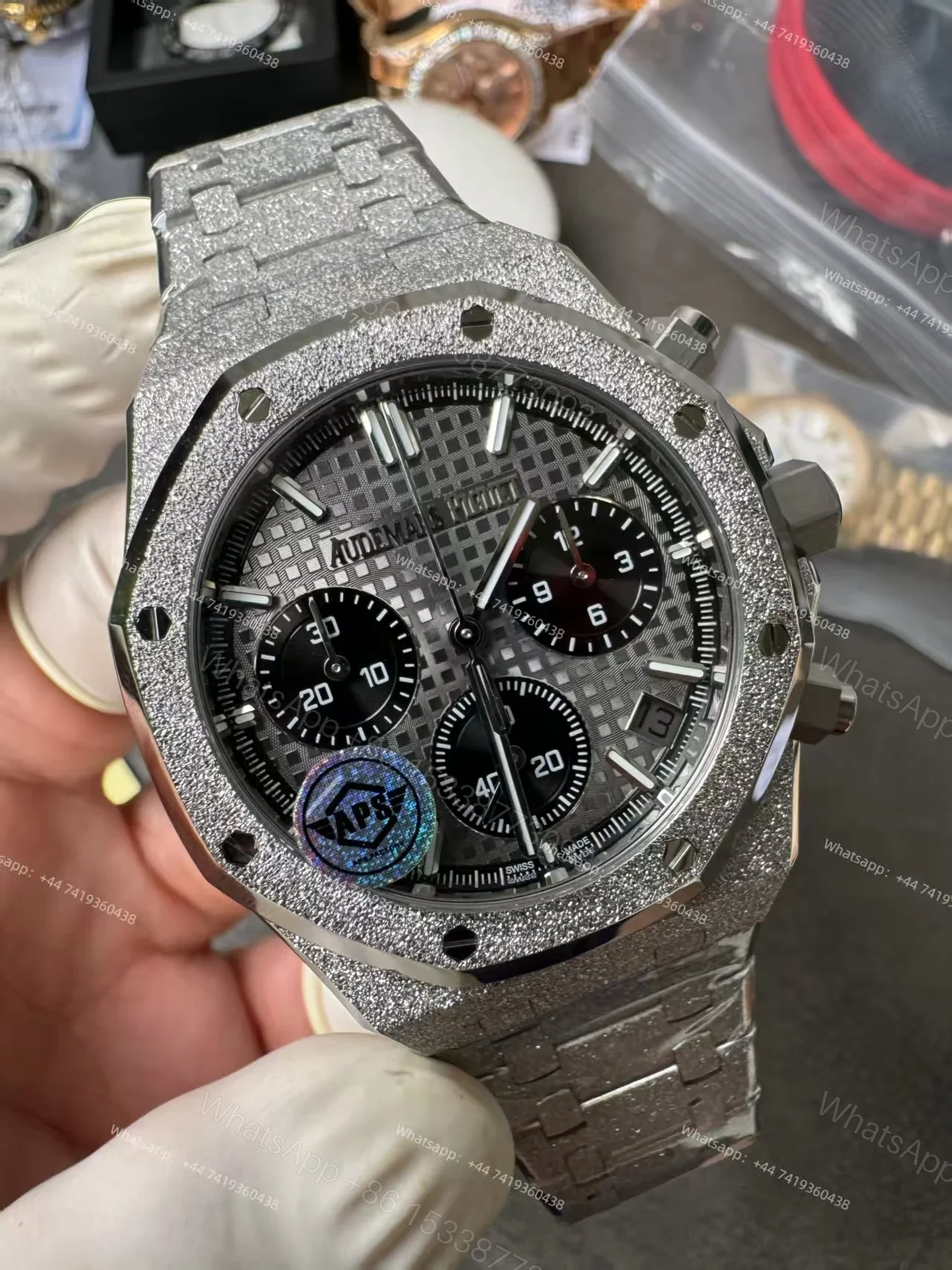 View 5 of Audemars Piguet Super Clone Royal Oak Frosted Gold 26240 Chronograph 41mm Cal.4401