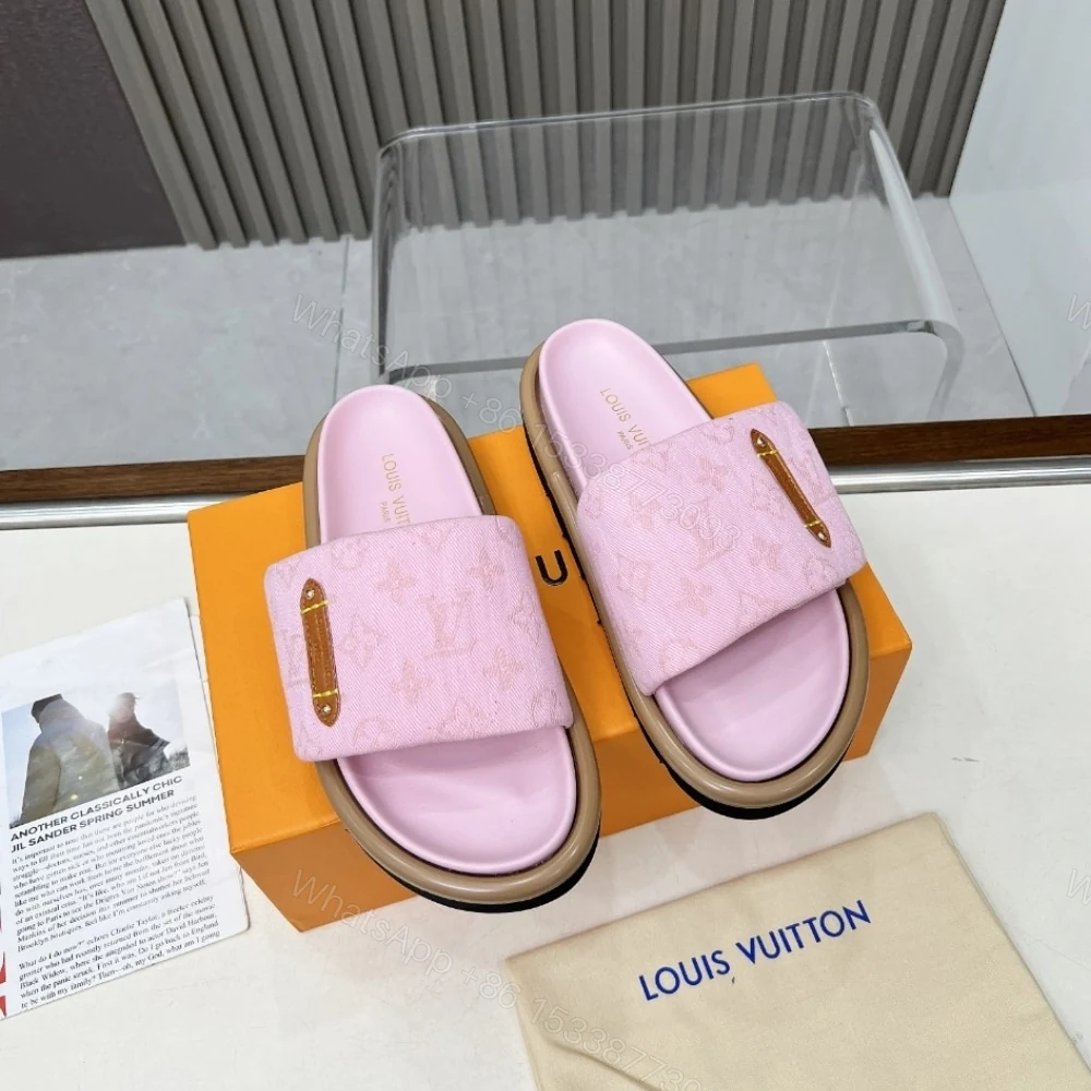 View 4 of LOUIS VUITTON POOL PILLOW FLAT COMFORT MULE ROSE 1AGUZD