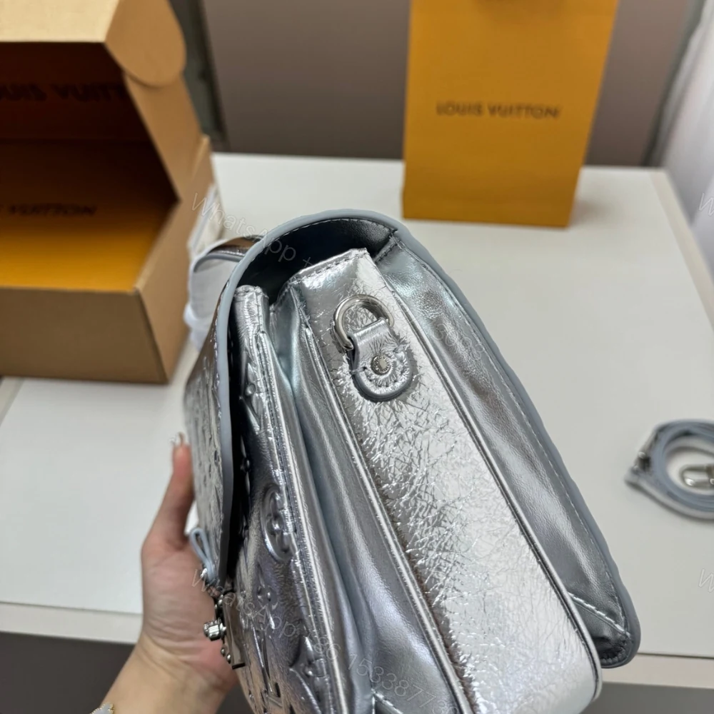 View 5 of Louis Vuitton Pochette Métis Silver 25Cm